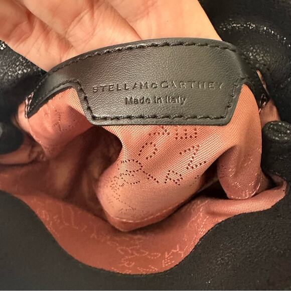 Stella McCartney Tiny Falabella Peace Bag Vegan Suede Shoulder / Hand Bag - Picture 2 of 16